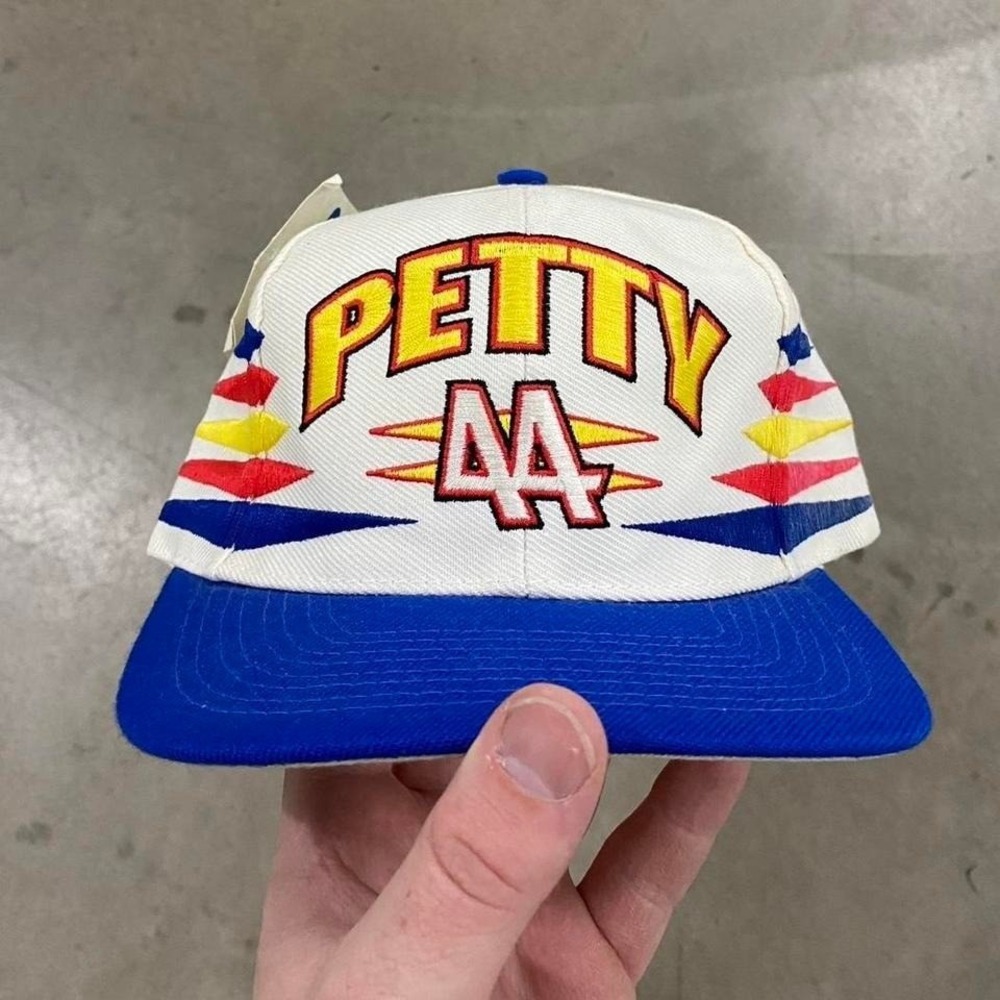 Vintage Logo Athletic NASCAR Kyle Petty 44 Diamond Cut D-Cut NWT SnapBack Hat